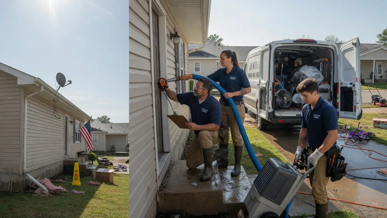 Ceiling Water Damage Restoration in Hall Summit, LA near me